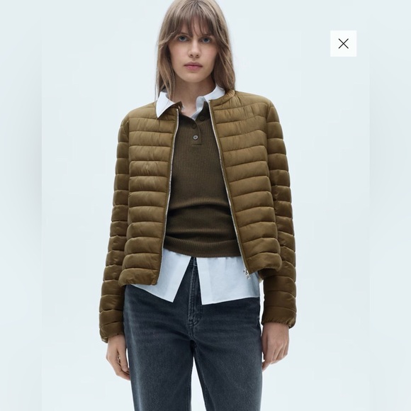 Mango Women's anorak Puffer Jacket size L - Picture 2 of 7